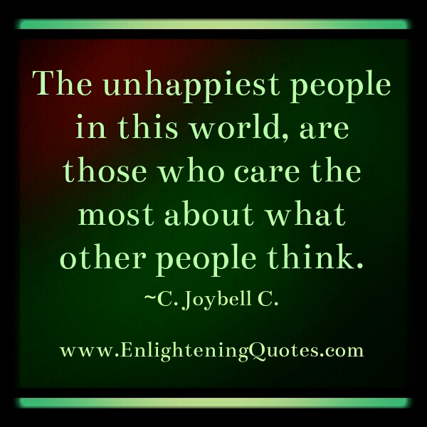 The most unhappiest people in the world