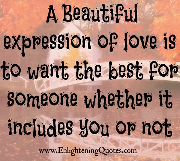 A beautiful expression of love