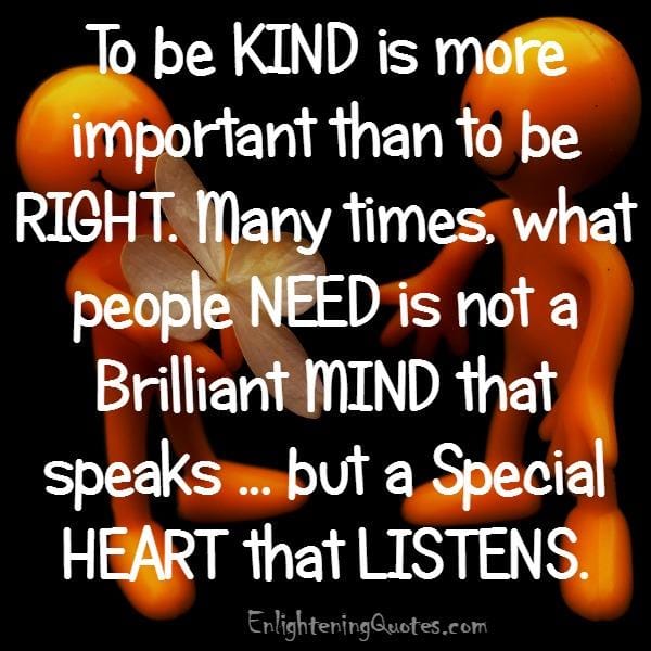People only need a special heart that listens