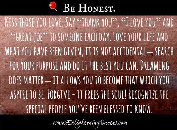 Recognize the special people you've been blessed to know