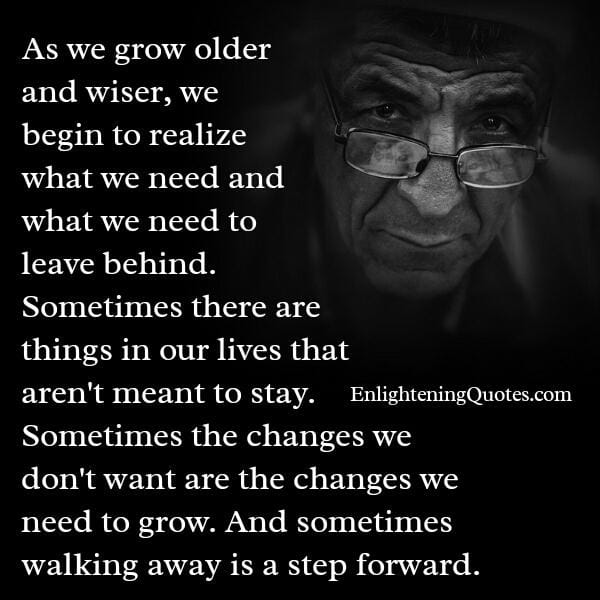 Sometimes walking away is a step forward