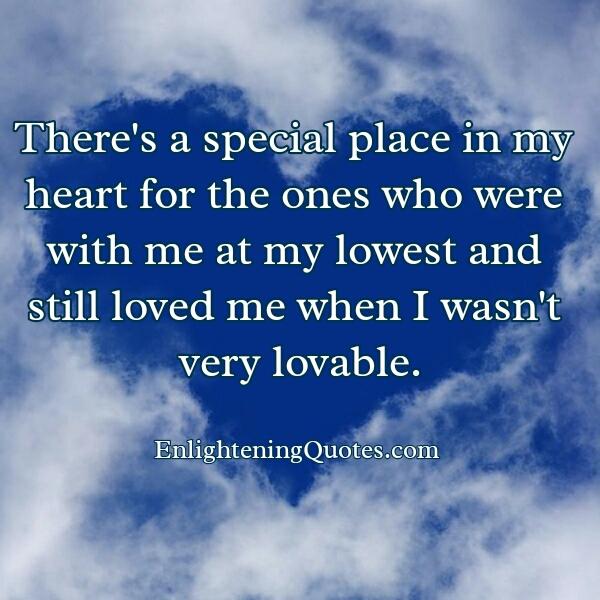 A special place in your heart for someone