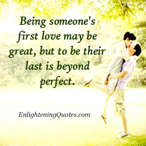 Being someone’s first love