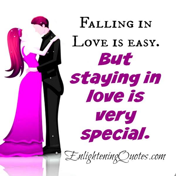 Falling in Love is easy