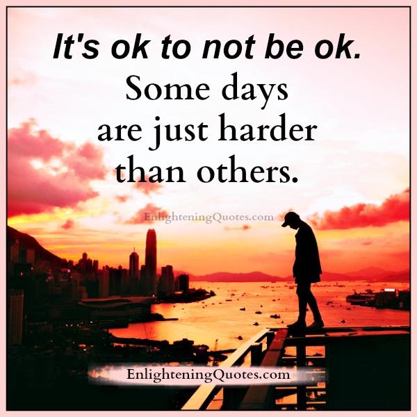 It’s Ok to not be Ok