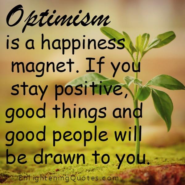 Optimism is a happiness magnet