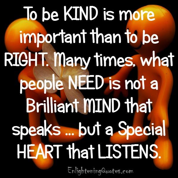 People only need a special heart that listens