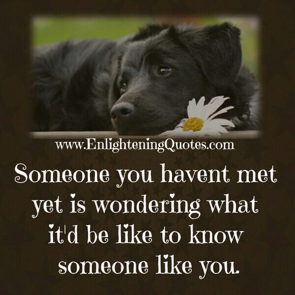 Someone you haven't met