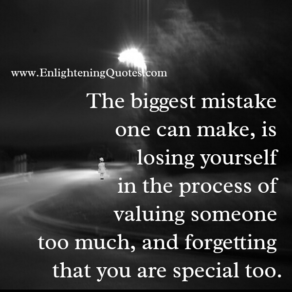 The Biggest mistake one can make in life