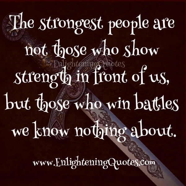 Who are said to be the strongest people